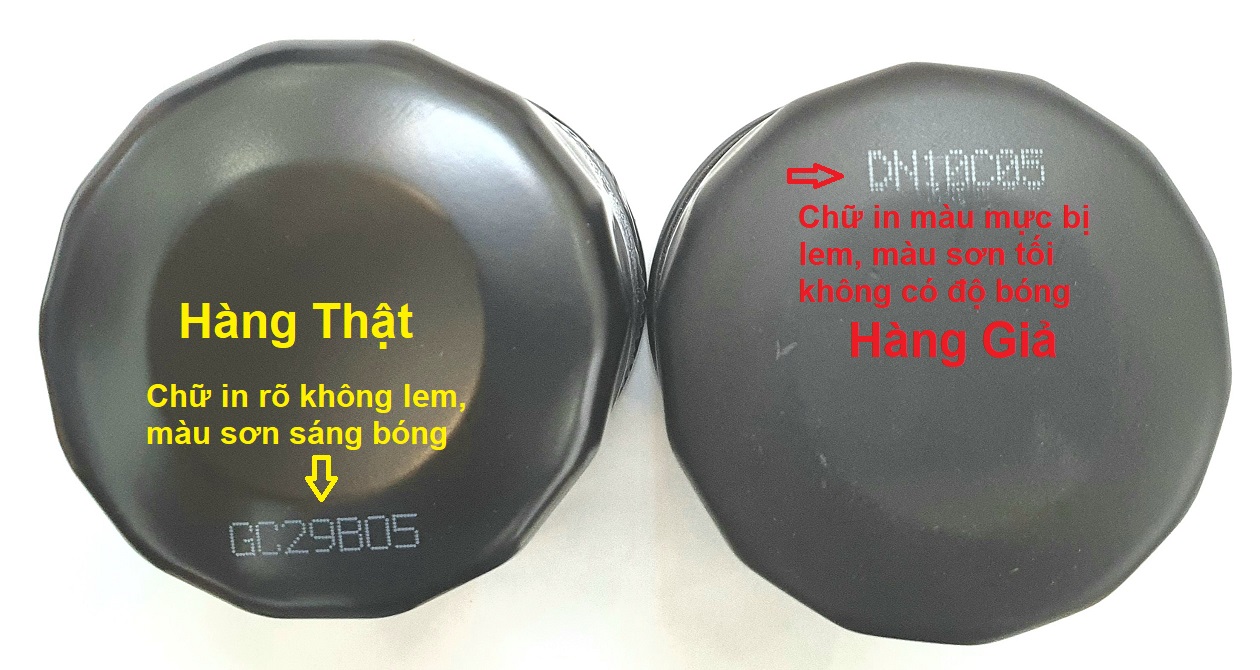 phân biệt lọc nhhớt toyota thật và giả